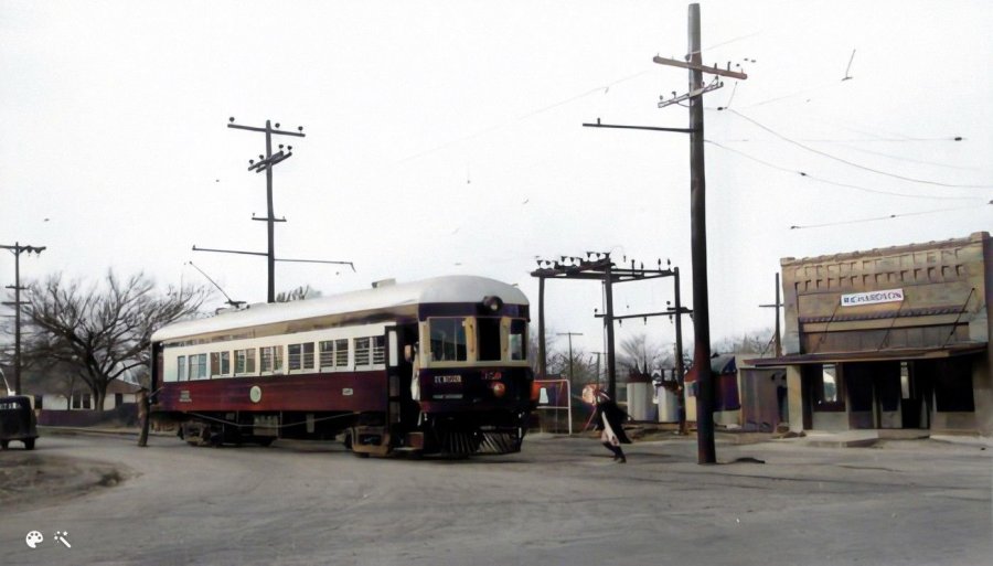 Interurban car at Richardson